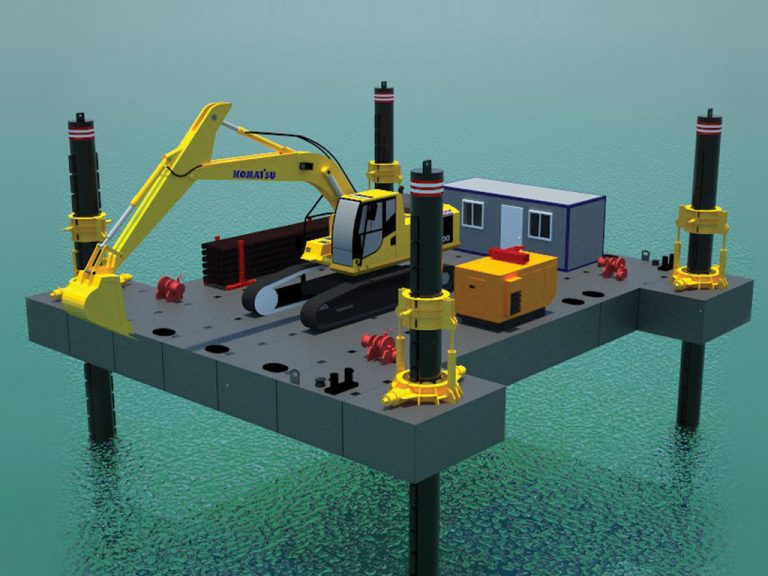MODULAR JACK-UP BARGE / 170 TONS