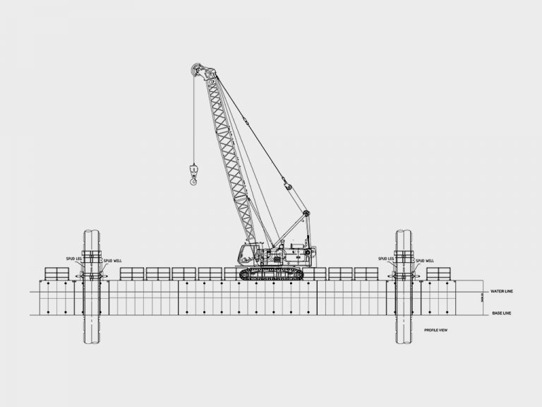 MODULAR JACK-UP BARGE / 1000 DWT